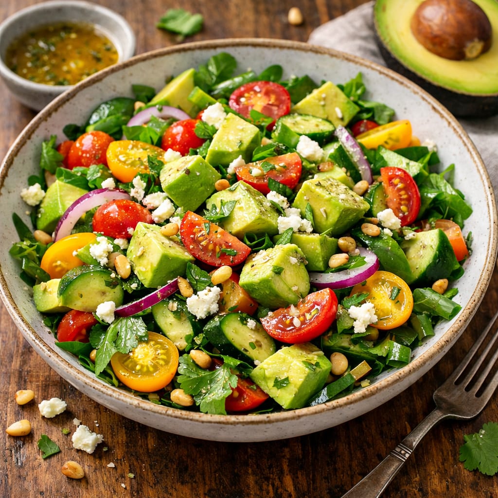 Avocado Salad with Cherry Tomatoes